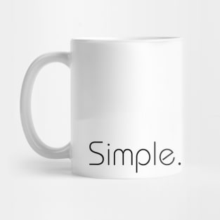 Valentines Day: Simple.Pure.Love Heart Minimalist Mug